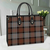 Clan Cameron Of Erracht Weathered Tartan Leather Bag JA58 Clan Cameron Tartan Today